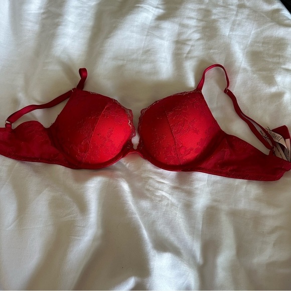 Red Lace Bra